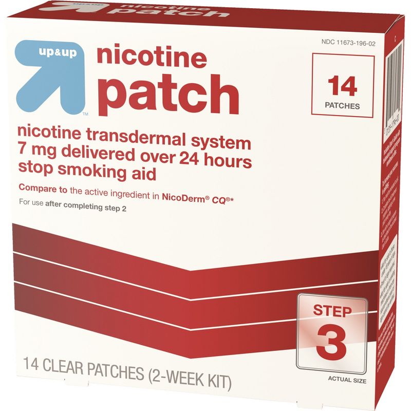 Nicotine Stop Smoking Aid Clear Patches Step 3 - 14ct - up &#38; up&#8482;, 4 of 5