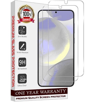 Entronix Clear Screen Protector Compatible with Galaxy S24 Plus - 2-Piece Combo