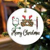 4pc Cute Christmas Ornament Nursing Set, Bundle of Four Nurse Themed Gifts| OrnamentallyYou - 4 of 4