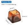 Unique Bargains Non-Slip Noise Reduction Chair Leg Protect Square Floor Pads 16 Pcs - 2 of 3