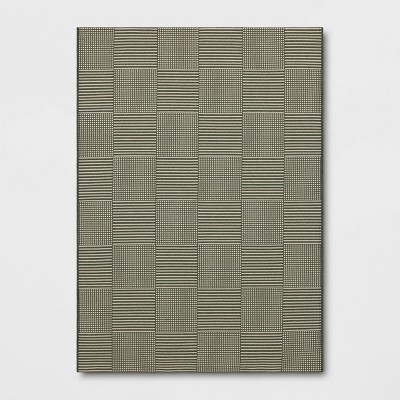 Patterned Grid Outdoor Area Rug - Threshold™ designed with Studio McGee