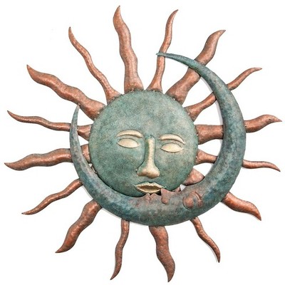 Wind & Weather Sun Kissing Moon Metal Wall Art