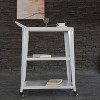 Vynxaria Industrial 3-Tiered Metal Dining Cart with Swivel Wheels for Easy Mobility - 3 of 4