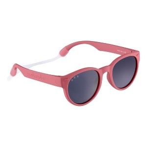 Roshambo Bend-in-Half Flexible Round Kids Sunglasses | Made in Italy | Polarized UV400 Lens | Carrying Sleeve, Silicone Strap & Ear Locks Included! - 1 of 4