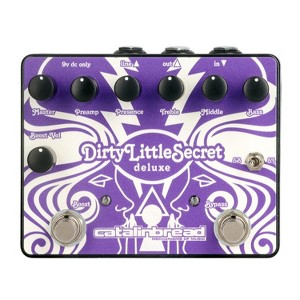 Catalinbread Dirty Little Secret Deluxe Overdrive Purple Pedal with Boost Control - 1 of 4