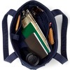 Lands' End Open Top Long Handle Canvas Tote Bag - 3 of 4