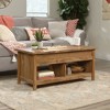 Cannery Bridge Lift Top Coffee Table Sindoori Mango - Sauder: Rustic Mid-Century Design, Dual Open Shelves - 2 of 4