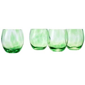 Blue Rose Polish Pottery Hand blown Juice Glass Set - 1 of 1