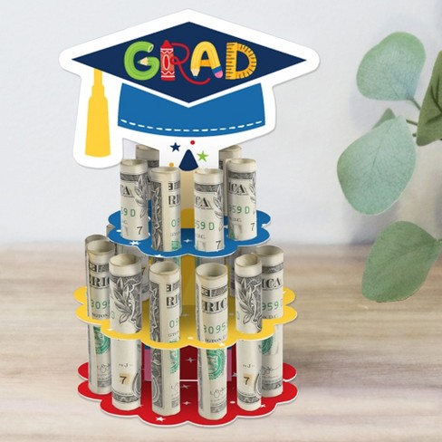 Big Dot Of Happiness Groovy Grad - Diy Hippie Graduation Party Money Holder  Gift - Cash Cake : Target