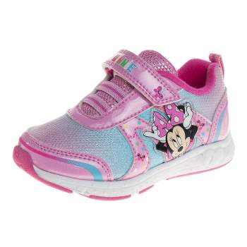 Disney Minnie Mouse Girls' Light Up Sneakers. (Toddler/Little Kids)