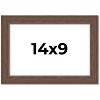 PosterPalooza | 14x9 Wide Barnwood Picture Frame, UV Acrylic, 6 Finishes - Grey, Brown, White, and Black - 2 of 4
