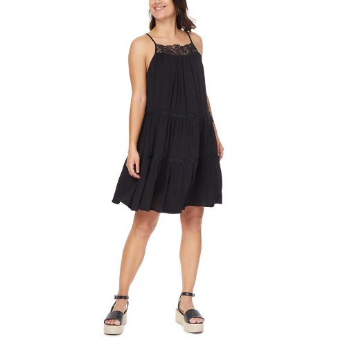 Women's Long Sleeve Lace Dress - Knox Rose™ Black Xs : Target