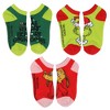 Dr. Seuss GRINCH Boys' Socks Cindy Lou Who Max Grinch Kids Character Low Cut Ankle No Show Socks 6 Pairs Multicoloured - 4 of 4