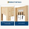 Elevated Garden Bed with Legs & Hooks, 47x30x22 Inch (4x2.5x1.8 ft) Raised Wood Planter Box for Vegetables/Herbs, Outdoor Patio & Backyard - 3 of 4