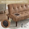 NicBex Couches for Living Room Foldable Sofa Bed Convertible Folding Couch with Adjustable Backrest and Charging Port for Apartment - 3 of 4