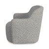 HomePop Upholstered Swivel Accent Chair White/Gray Boucle - 2 of 4