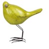 HomeRoots Set of Three Lemongrass Green Polyresin and Metal Bird Sculptures - 2 of 4