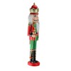 Northlight 24" Red and Green Wooden Christmas Nutcracker King with Scepter - image 2 of 4