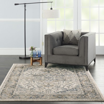 Braided Ivory/Grey Synthetic 6' x 9' Handmade Rectangular Rug