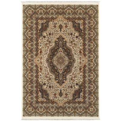 Oriental Weavers Masterpiece 5560W Ivory/ Multi Indoor Area Rug - 3'10" x 5'5"