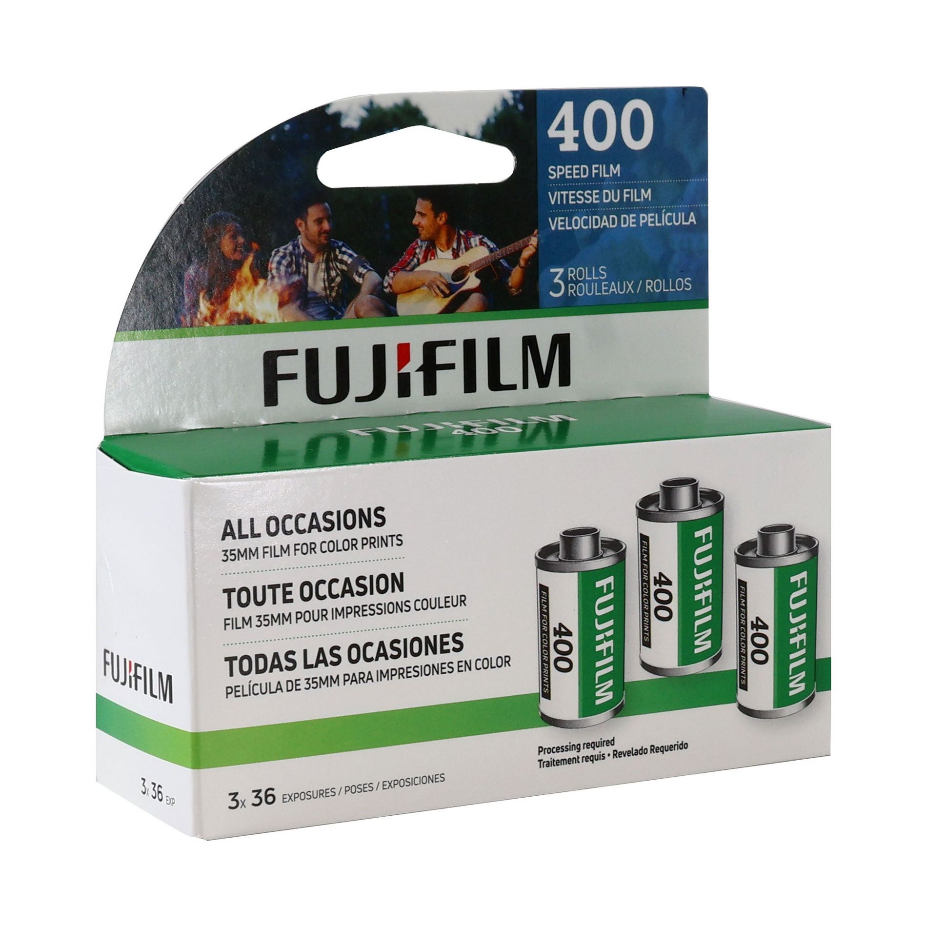 Fujifilm 400 Color Negative 35mm Film – 3-Pack, 36 Exposures per Roll
