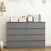 CIPACHO Modern White 6-Drawer Dresser - Roomy Double Dresser for Home - 3 of 4