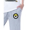 Despicable Me Women's Minions Bananas Sleep Crewneck Pants Pajama Set White - 3 of 4