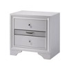 Royal Hampton Solid Wood Night Stand With Jewelry Drawers, White - 3 of 4