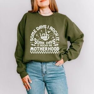 Simply Sage Market I Rock Motherhood Sweatshirt - 1 of 4