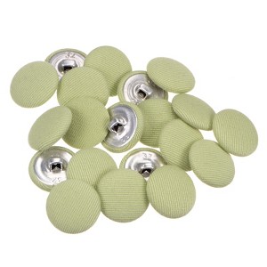 Unique Bargains Metal Shank Round Cloth Covered DIY Sewing Buttons 20 Pcs - 1 of 4