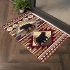 Vynxaria Nature's Nest Lodge Area Rug - 2ft x 3ft Black Bear & Southwestern Motifs - 2 of 4