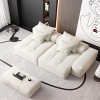 Modern Oversized Modular Sofa, 4PCS DIY Layout Sofa with Chaise Lounges, Tufted Sofa with Chenille Fabric Pillows-Baofuwish - 2 of 4