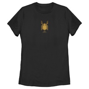 Women's Marvel Spider-Man: No Way Home Gold Logo T-Shirt - 1 of 4