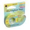 6pk Removable Highlighter Tape Yellow - Lee Products: Translucent Adhesive, 0.5" Width, 720" Length, Plastic Material - 2 of 2