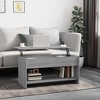 vidaXL Coffee Table White Engineered Wood Medium Coffee Table - 2 of 4