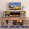 TV Stand for Living Room,Modern 70" Wooden TV Console with Storage Cabinet, Fits TVs up to 75 - 4 of 4