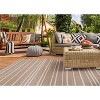 HomeStock Outdoor Washable Weston Tan & Ivory 7' X 9', Machine Woven with Printed Designs, Coastal - 2 of 4