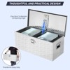 35.4x15.2x14.2 Inch Heavy Duty Aluminum Truck Tool Box with Sliding Shelf - 2 of 4