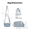 Hynes Eagle Women Faux Leahter Compact Crossbody Bag Shoulder Bag - 3 of 4