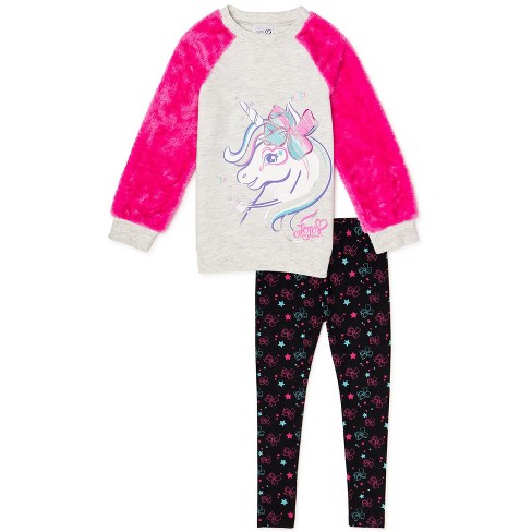 JoJo Siwa Jogger All Over Print Sweatpants-Girls 4-16-Rainbow & Unicorns 