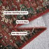 Living Room Rug, Soft Vintage Washable Area Rug Boho Low Pile Non-Slip Large Rug Farmhouse Indoor Floor Carpet - 2 of 4
