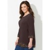 Catherines Women's Plus Size Impossibly Soft Duet Tunic - 4 of 4