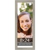 PosterPalooza | 8x24 Wide Barnwood Picture Frame, UV Acrylic, 6 Finishes - Grey, Brown, White, and Black - 2 of 4