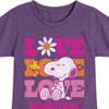 Girls' - Peanuts - Love Woodstock Fitted Short Sleeve Graphic T-Shirt - 2 of 4