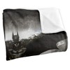 Kids' Batman Arkham Knight Poster Silky Touch Blanket White 36X58 - 3 of 4