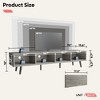 Bestier 70 inch Mid Century Modern TV Stand,Low Profile TV Console for 75 inch TV in Living Room - 2 of 4