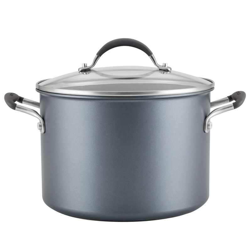 Circulon A1 Series with ScratchDefense Technology 8qt Nonstick Induction Wide Stockpot with Lid Graphite, 1 of 11