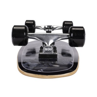 ReDo Skateboard Co. 24&#34; Standard Skateboard - Black Floral_2