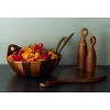 Nambe Portables Acacia Wood Salt or Pepper Mill, Refillable Spice Grinder, Manual Salt or Peppercorn Grinder, Wooden Mill with Handle - 4 of 4