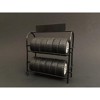 Metal Tire Rack with Rims and Tires for 1/18 Scale Models by American Diorama - 2 of 3